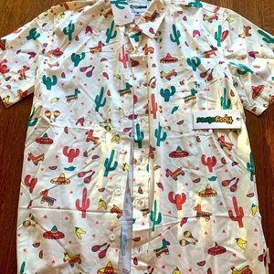NEW Tipsy Elves shirt southwest cactus Cantina Captain Hawaiian, size L